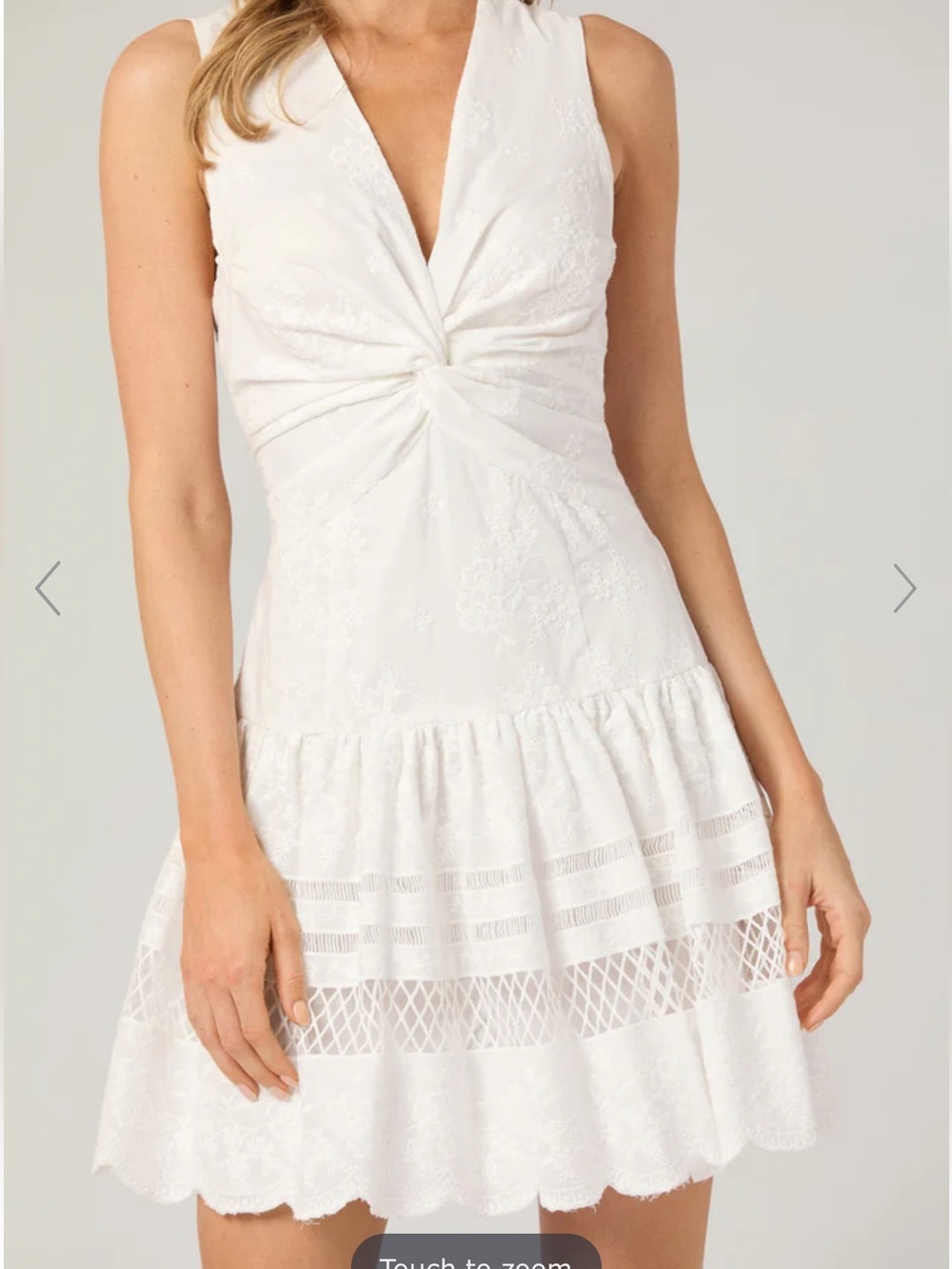 Shoshanna Genivieve white cotton dress